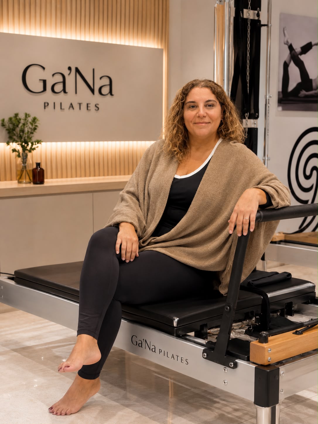 Nadia Hossen en el estudio Pilates Ga’Na